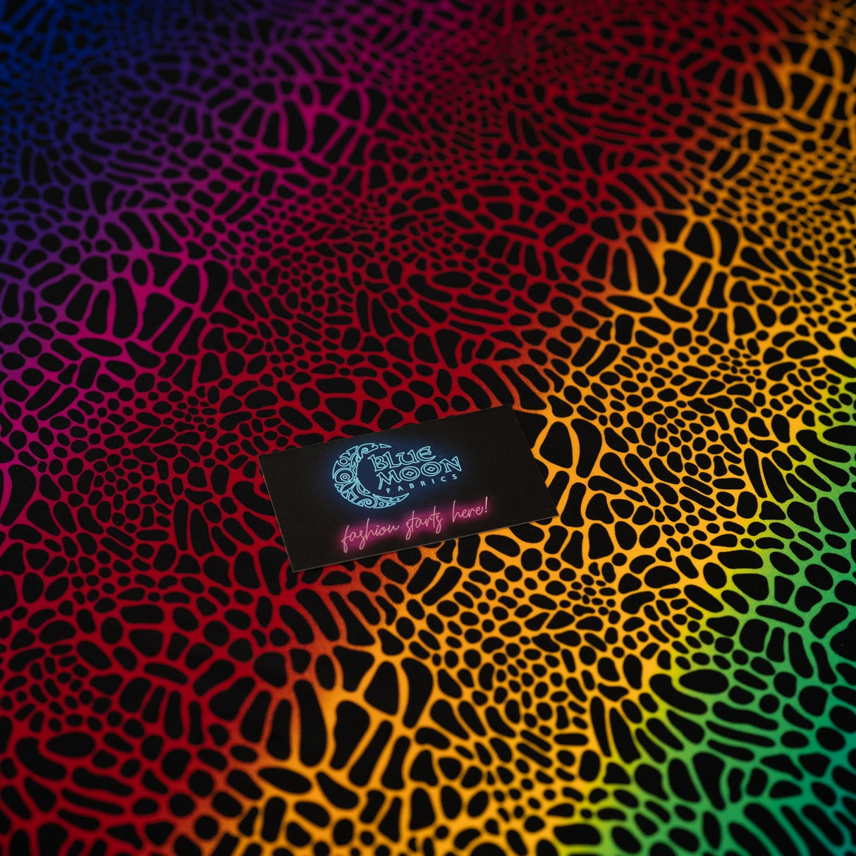 Multicolor Safari Spots Nylon Spandex Fabric - Multicolor Safari Spots, 55/56" Width (1 Yard)
