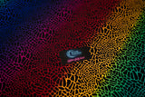 Multicolor Safari Spots Printed Nylon Spandex Fabric - Multicolor Safari Spots, 55/56" Width (1 Yard)