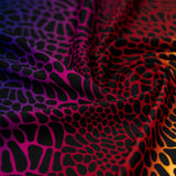 Printed Spandex Fabric Multicolor Safari Spots