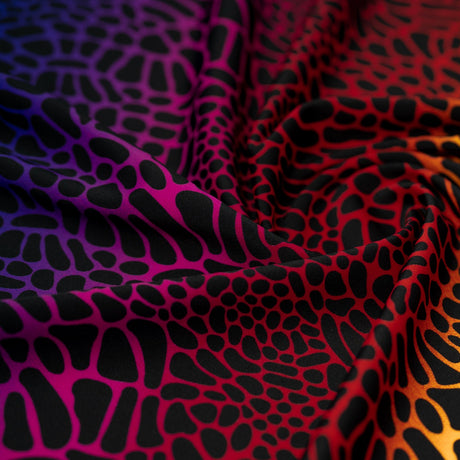 Printed Spandex Fabric Multicolor Safari Spots