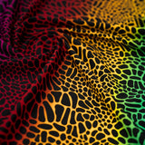 Printed Spandex Fabric Multicolor Safari Spots
