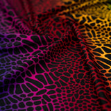 Multicolor Safari Spots Printed Nylon Spandex Fabric - Multicolor Safari Spots, 55/56" Width (1 Yard)
