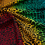Printed Spandex Fabric Multicolor Safari Spots