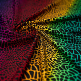Printed Spandex Fabric Multicolor Safari Spots