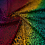 Multicolor Safari Spots Nylon Spandex Fabric - Multicolor Safari Spots, 55/56" Width (1 Yard)