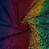 Printed Spandex Fabric Multicolor Safari Spots