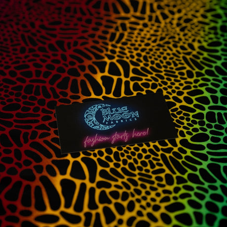 Printed Spandex Fabric Multicolor Safari Spots