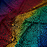 Printed Spandex Fabric Multicolor Safari Spots