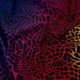 Printed Spandex Fabric Multicolor Safari Spots