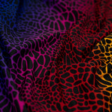 Multicolor Safari Spots Nylon Spandex Fabric - Multicolor Safari Spots, 55/56" Width (1 Yard)