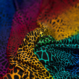 Printed Spandex Fabric Multicolor Safari Spots