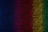 Multicolor Safari Spots Printed Nylon Spandex Fabric - Multicolor Safari Spots, 55/56" Width (1 Yard)