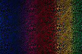 Multicolor Safari Spots Nylon Spandex Fabric - Multicolor Safari Spots, 55/56" Width (1 Yard)