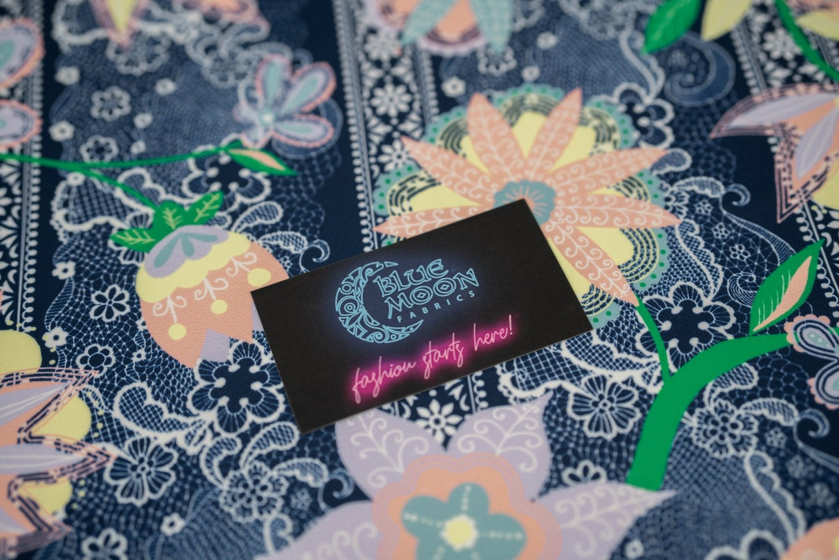Printed Spandex Chantilly Floral Lace