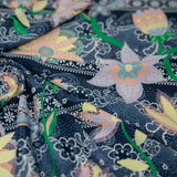 Chantilly Floral Lace Printed Nylon Spandex Fabric - Floral Lace Print, 55/56" Width (1 Yard)