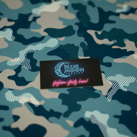 Printed Spandex Fabric Fiji Camouflage