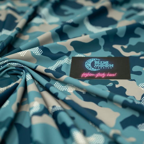 Printed Spandex Fabric Fiji Camouflage