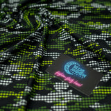 Printed Spandex Fabric Camouflage Plaid