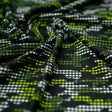 Camouflage Plaid Printed Nylon Spandex Fabric - Blue, Plaid Print, 55/56" Width (1 Yard)