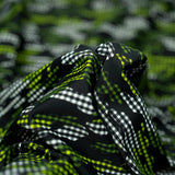 Printed Spandex Fabric Camouflage Plaid