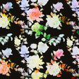 Printed Spandex Watercolor Tie Dye Roses