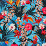Printed Spandex Fabric Hawaii Blooms Multicolor