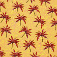 Printed Spandex Palm Trees Multicolor