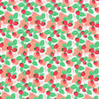 Strawberry Leaves Blush Mush Nylon Spandex Fabric - Multicolor Strawberry Leaves Print, 55/56" Width (1 Yard)