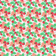 Strawberry Leaves Blush Mush Nylon Spandex Fabric - Multicolor Printed, 55/56" Width (1 Yard)