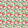 Strawberry Leaves Blush Mush Nylon Spandex Fabric - Multicolor Printed, 55/56" Width (1 Yard)