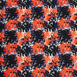 Abstract Spots Printed Nylon Spandex Fabric - Abstract Spots Print, Blue, 55/56" Width (1 Yard)