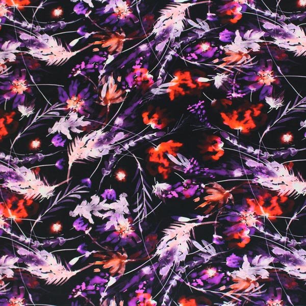 Printed Spandex Fire And Ice