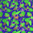 Printed Spandex Hibiscus and Palms