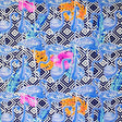 Printed Spandex Flamingo Multi Geometric