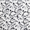 Marble Printed Nylon Spandex Fabric - Black/White Marble Print, 55/56" Width (1 Yard)