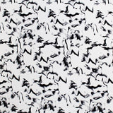 Marble Printed Spandex Fabric - Black/White Marble Print, 55/56" Width (1 Yard)