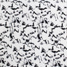 Marble Printed Spandex Fabric - Black/White Marble Print, 55/56" Width (1 Yard)