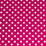 Polka Dot 1/4" Printed Spandex Nylon Spandex Fabric - Black/White Polka Dot, 58/60" Width (1 Yard)