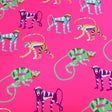 Printed Spandex Pink Monkey 4-Way Stretch