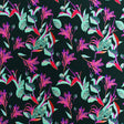 Printed Spandex Groovy Night Flowers