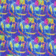 Abstract Strokes Nylon Spandex Fabric - Blue Abstract Strokes, 55/56" Width (1 Yard)