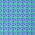 Aquatic Abstract Cells Printed Nylon Spandex Fabric - Blue Abstract Cells, 55/56" Width (1 Yard)