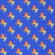 Unicorns Yellow Orange Printed Nylon Spandex Fabric - Yellow Orange Unicorn Print, 55/56" Width (1 Yard)