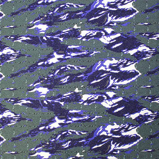 Printed Spandex Fabric Abstract Topographic