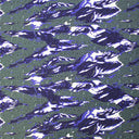 Abstract Topographic Printed Nylon Spandex Fabric - Orange/Blue, 55/56" Width (1 Yard)