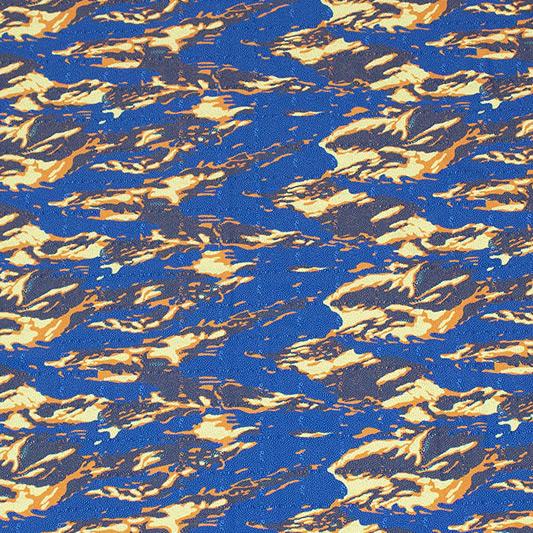 Printed Spandex Fabric Abstract Topographic