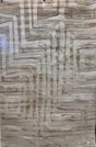 Tone-On-Tone Mocha Geo Area Rug - Warm Beige, Modern High-Low Texture, 5' 3" X 7' 4", 8' X 11', 10' X 13' (1 Rug)