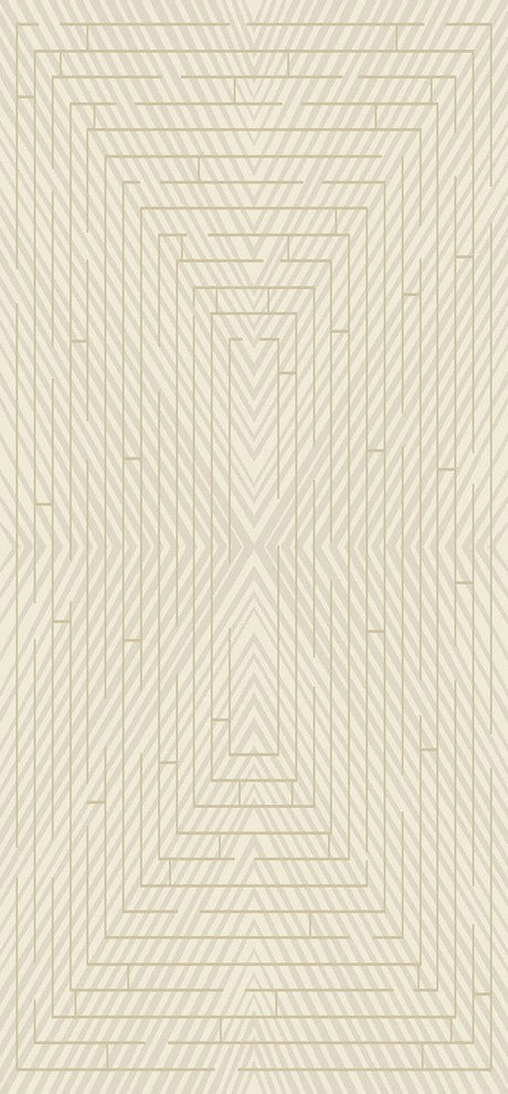 Mirage Geometrical Linear Rug - Sandy Beige, Warm Mocha Tone-On-Tone High-Low Detail, 5' 3" X 7' 4", 8' X 11", 10' X 13" (1 Unit)