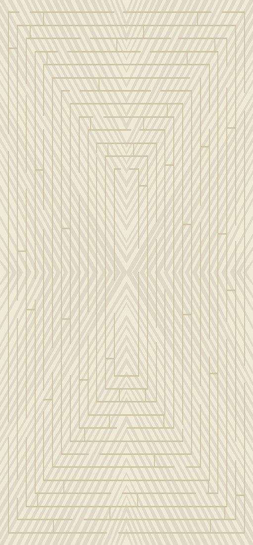 Mirage Geometrical Linear Rug - Sandy Beige, Warm Mocha Tone-On-Tone High-Low Detail, 5' 3" X 7' 4", 8' X 11", 10' X 13" (1 Unit)