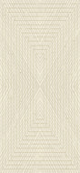 Mirage Geometrical Linear Rug - Sandy Beige, Warm Mocha Tone-On-Tone High-Low Detail, 5' 3" X 7' 4", 8' X 11", 10' X 13" (1 Unit)